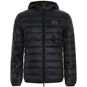 EA7 25FW 블랙 트레인 코어 패커블 후드 덕 다운 자켓 8NPB24 PNGPZ 0208
