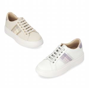 [정상가 189000원]  마쯔 여성 체크 밴딩 스니커즈 4cm LCWS30M413
