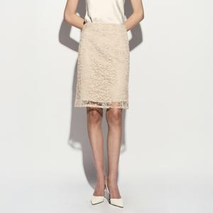 LACE LAYERED MIDI SKIRT