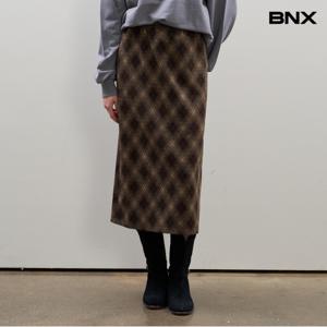 정상가:59,000원 ㅣ 다이아 체크 미디 스커트 (BX3SK009L0)
