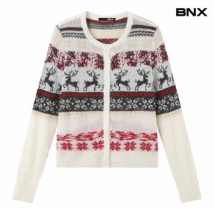 정상가:79,000원 ㅣ 노르딕 패턴 니트 가디건 (BX3CD040L0)