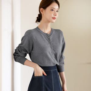(~XXL까지) 브레보라 퍼프소매 가디건 가을 데일리 긴팔 아우터 일상 캐쥬얼 출근룩 베이직 빅사이즈