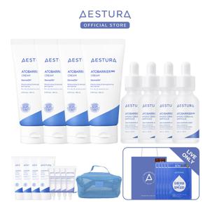 [LIVE]  아토베리어365 크림 80ml 4입+속수분 앰플 30ml 4입