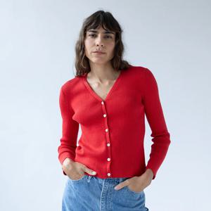 샤이나모트 NOLITA 가디건 레드 VERMILLION