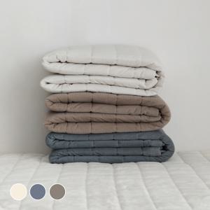 밀크 코듀로이 겨울 극세사 침대패드 SS/Q/K 3color