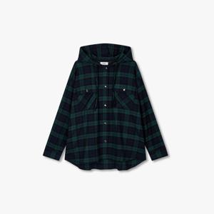 [정가159,000원] 체크 패턴 후드 셔츠 9165421881