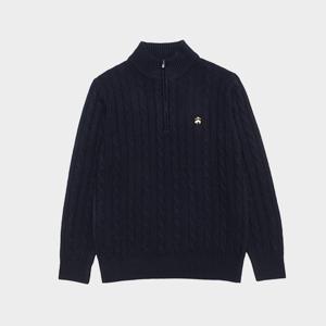 [정상가 159000원] 24FW 메리노울 100% 케이블 하프 집업 (네이비) (BBWWMB0003QEF)