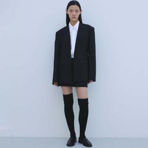 LOW RISE MINI SKIRT - BLACK