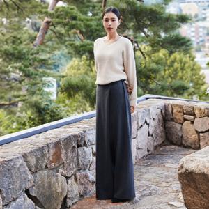 셀렙샵 에디션 25FW 기모 스트라이프 스커트팬츠