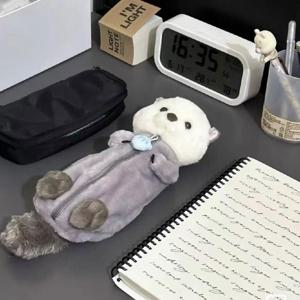 동물 특이한 인형필통 만능 초등학생필통 수달필통 고양이필통 변신필통 플라스틱필통