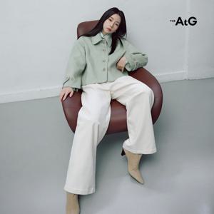 더엣지 25FW 어반 헤링본 숏 코트