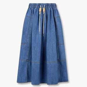 정상가219,000원 스트링 데님 미들 스커트 9105362109