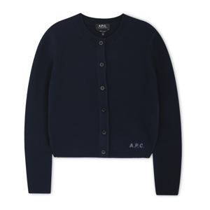 아페쎄 여성 로고 다크 네이비 가디건 WVBDK F22301 IAK