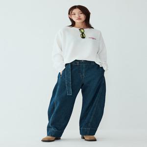 [톰보이] 벨티드 배기핏 데님 팬츠 9105362105