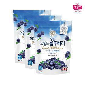 [생활앤] 냉동 와일드 블루베리(캐나다) 500g x 3팩