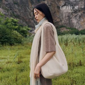 에르헴 25FW 소모사 화이트 캐시미어 100 빅 숄 1종