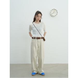 리넨라이크 워시드 코튼 팬츠  아이보리 (355821LY10)
