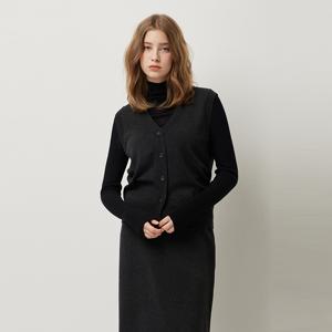 [본사] [Online Exclusive] 브이넥 버튼업 니트 베스트_SAKCE4561CG