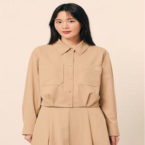 레터링 밴딩 크롭 블라우스 GP8M0BL901