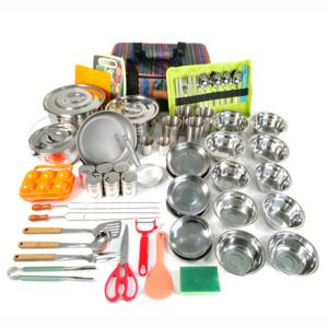 BUCK703 땡가격 SALE 스텐레스 올인원 64종 풀세트 캠핑코펠세트 코펠 경질코펠 캠핑코펠 캠핑용품