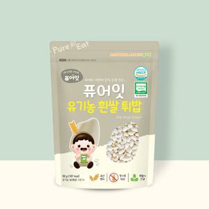 유기농 백미 아기 과자 흰쌀 튀밥 아이 간식 유아