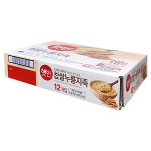 CJ 햇반 찹쌀 누룽지죽 205g 12개 즉석밥 오뚜기즉석밥 오뚜기밥200g 발아현미밥