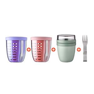 최화정쇼 메팔 후르츠팟 2개+점보런치팟+스텐포크