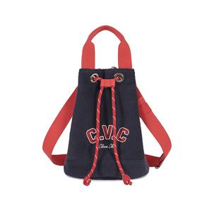 25FW Varsity Bucket Tote Bag (Navy)