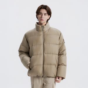 N254UDW970 에이라 하이넥 구스다운 점퍼 OAK BEIGE
