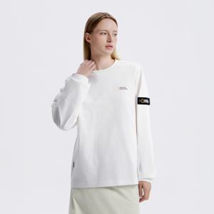 N253UTS901 세미오버핏 롱 슬리브 티셔츠 WHITE