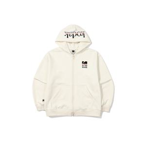 레인보우 빅로고 후드 집업 키즈 IVORY