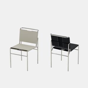 프릭스 스퀘어 가죽체어 식탁의자