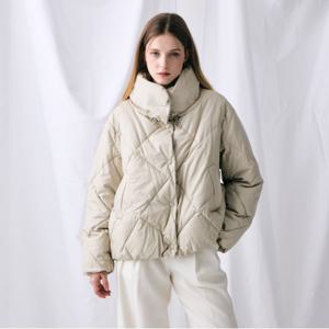 [최초가264,000]하이넥 다이아 퀼팅 패딩자켓_KSPD250701