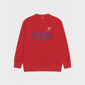 공용 빅 프린트 에센셜 맨투맨_F3RM401XRED