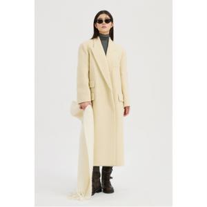 [최초가 898,000원] Gang Collar Hairy Double Coat (ivory)_LFCAW24520IVX