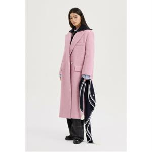 [최초가 898,000원] Gang Collar Hairy Double Coat (pink)_LFCAW24520PIX
