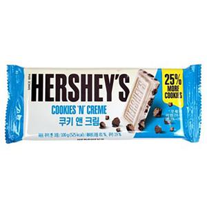 롯데 라지바 허쉬 쿠키앤크림 100g 12개