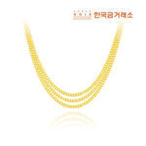 [한국금거래소]24K 트리플 체인 목걸이