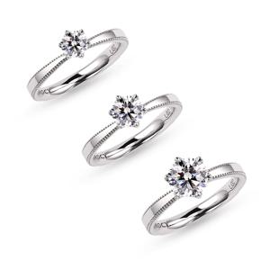 14K/18K 클래식 랩 다이아몬드 반지(5부/1캐럿)