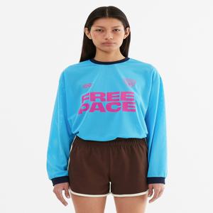 Sporty Mesh Round T Shirt_Skyblue