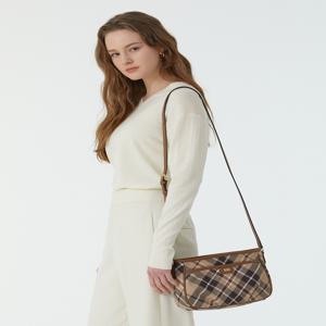 액세서리 여성 [[24FW]] WCBA4F675W2 [스테디셀러] 브라운 체크 가죽 크로스백