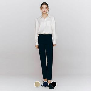 415508 여 레이온/나일론 백밴딩 슬림 팬츠