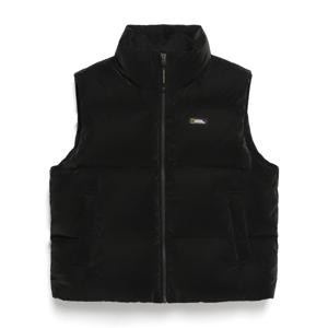 N244WDV030 여성 글라리스 크롭 하이넥 다운 베스트 CARBON BLACK