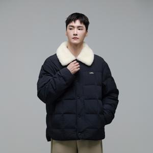 N244UDW070 카라 부클넥 다운 점퍼 CARBON BLACK