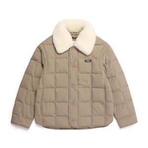 N244UDW070 카라 부클넥 다운 점퍼 SAND BEIGE