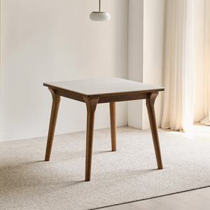 나폴리 포세린 세라믹 2인용 원목 식탁 800 테이블