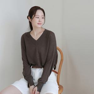 [최초가 99,000원]프렌치 린넨100 미스티 브이넥 니트 3종세트