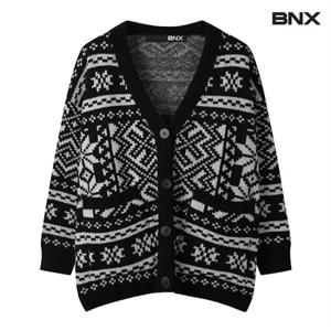 정상가:59,000 | 노르딕 패턴 투포켓 박스핏 니트 가디건 (BW3CD004L0)