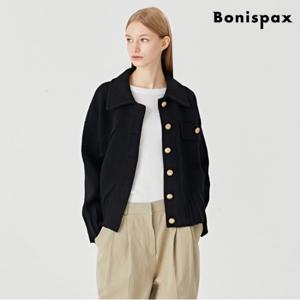 정상가:99,000원｜카라넥 금장 단추 페이크 포켓 긴팔 자켓 (XO3JK026L0)