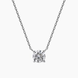 14K 랩다이아7부 4프롱목걸이 (IGI D VVS2 3EX)